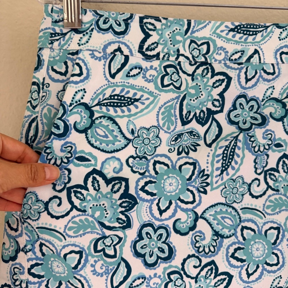 RipSkirt Floral Hawaii Wrap Skirt Medium- Lenght 2 Seaglass Florals Paisley - Picture 8 of 15